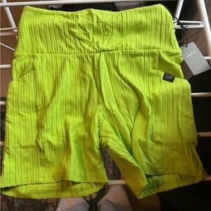Girrlscout Phoenix Neon Green Shorts